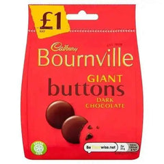 Bourneville Drk Button PM100 (Case of 10)  Adomoo
