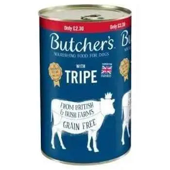 Butchers Tripe Dog Food Tin 1200g (Case of 12)  Adomoo