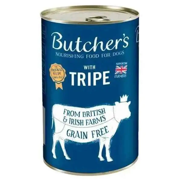 Butchers Tripe Wet Dog Food Tin 1200g (Case of 6)  Adomoo