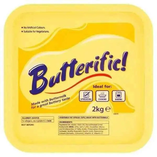 Butterific! 2kg with buttermilk great buttery taste  Adomoo