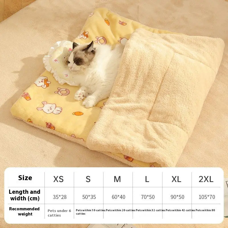Warm Cat Mat Sleeping Blanket Stepping On Milk Cushion  Adomoo