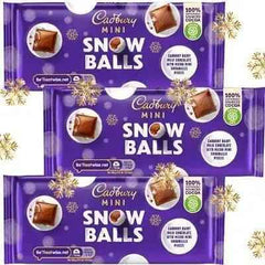 Cadbury Dairy Milk Mini Snowballs Bar 110g (Case of 20)  Adomoo