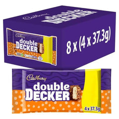 Cadbury Double Decker Chocolate Bar 4 Pack 149.2g (Case of 8)  Adomoo