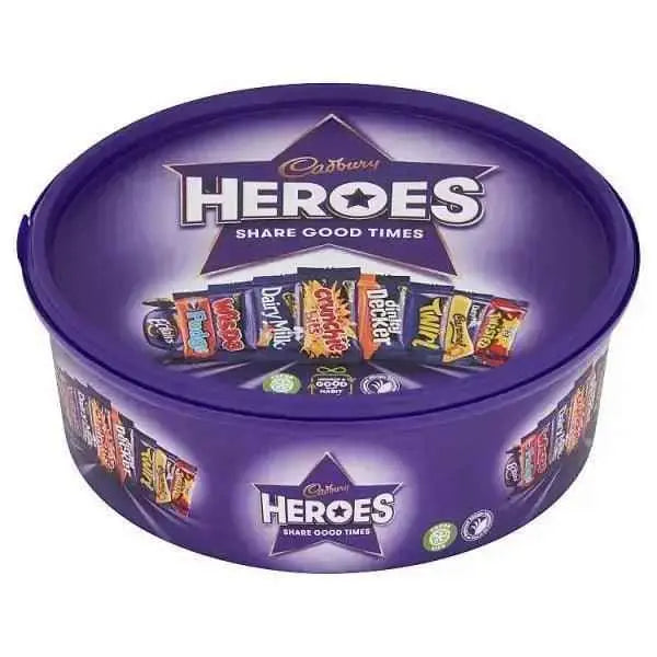 Cadbury Heroes Chocolate Tub 600g  Adomoo