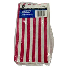 Candy Striped Sweet Bags - Sets of 90 - Honesty Sales U.K