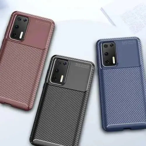 Carbon Fibre TPU Case for Huawei P40  Adomoo