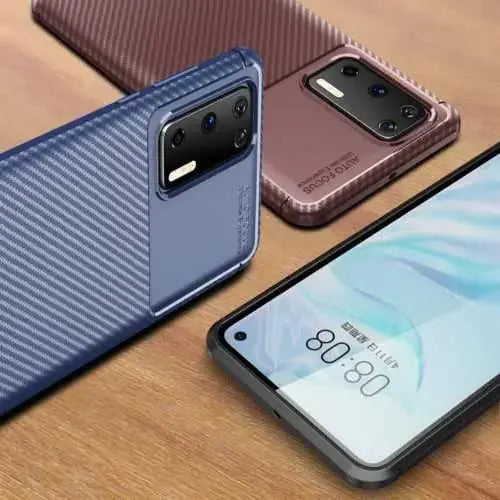Carbon Fibre TPU Case for Huawei P40  Adomoo