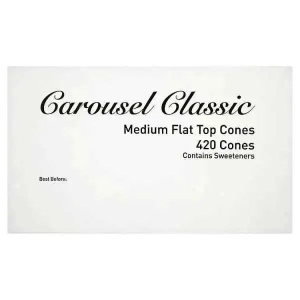 Carousel Classic Medium Flat Top Cones 420 Cones  Adomoo