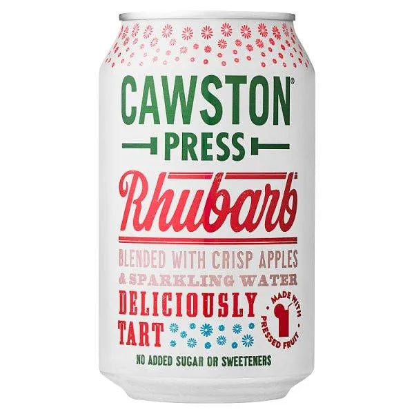 Cawston Press Sparkling Rhubarb (Case of 24) - Honesty Sales U.K