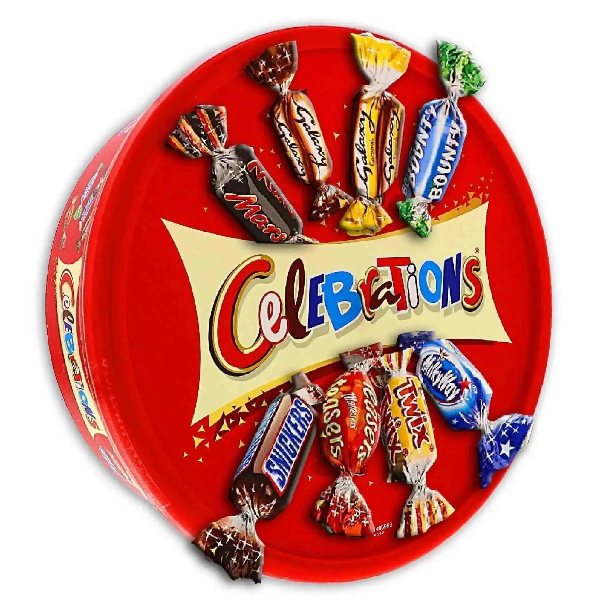 Celebrations Milk Chocolate Box Of Mini Chocolate & Biscuit Bars Sharing Tub 650g  Adomoo