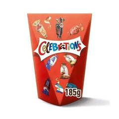 Celebrations Milk Chocolate Selection Box of Mini Chocolate & Biscuit Bars 185g (Case of 6)  Adomoo