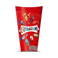 Celebrations Milk Chocolate Selection Box of Mini Chocolate & Biscuit Bars 300g (Case of 9)  Adomoo