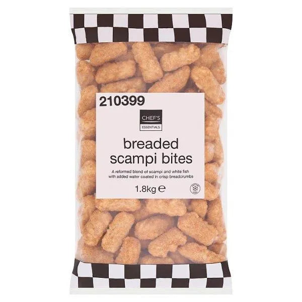 Chef's Essentials Breaded Scampi Bites 1.8kg - Honesty Sales U.K