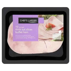 Chef's Larder 10 (Average) Thick Cut Slices Buffet Ham 500g  Adomoo