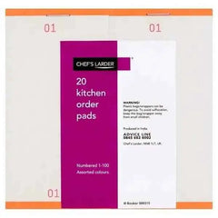 Chef's Larder 20 Kitchen Order Pads  Adomoo