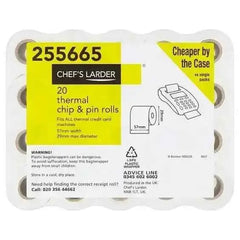 Chef's Larder 20 Thermal Chip & Pin Rolls  Adomoo