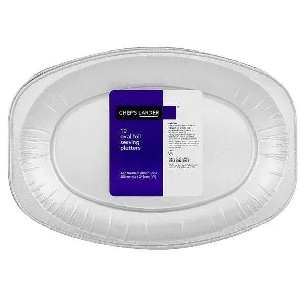 Chefs Larder 8 Oval Foil Serving Platters  Adomoo