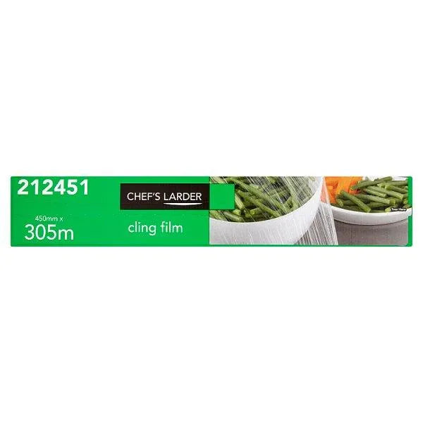 Chef's Larder Cling Film 450mm x 305m - Honesty Sales U.K