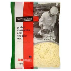 Chef's Larder Grated Mozzarella and Cheddar Mix 2kg  Adomoo