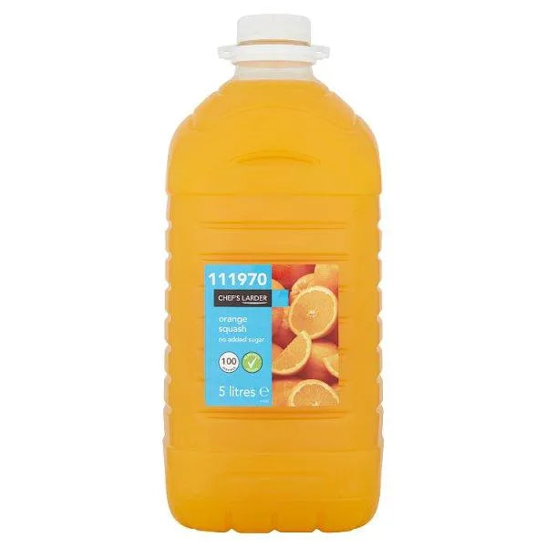 Chef's Larder Orange Squash No Added Sugar 5 Litres - Honesty Sales U.K