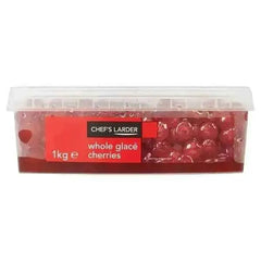 Chef's Larder Whole Glace Cherries 1kg  Adomoo