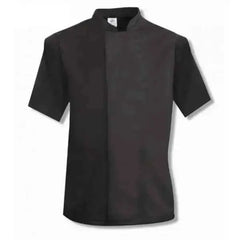 Chefs Jacket Short Sleeve Black, White  Adomoo