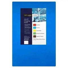 Chefs Larder Hygiene Chopping Board Blue 45x30cm (Case of 10)  Adomoo