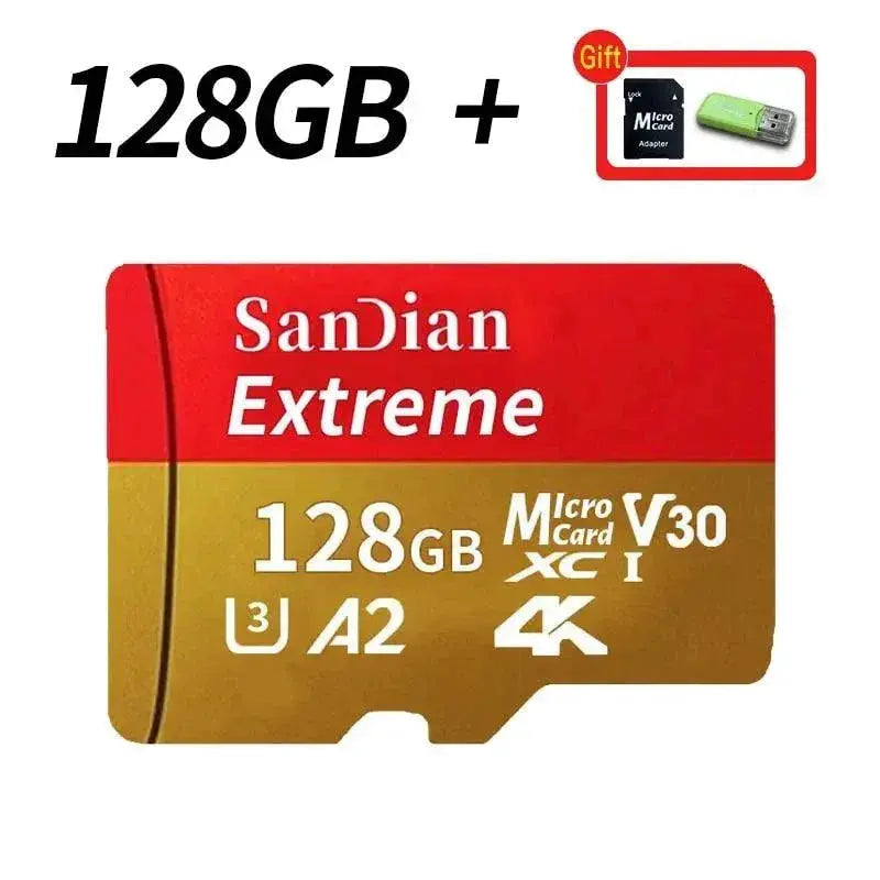 Class 10 mini sd memory card 128GB 512GB micro TF sd card 256GB 256GB 1TB Smart SD/TF cards for Phone/camera Give card reader  Adomoo