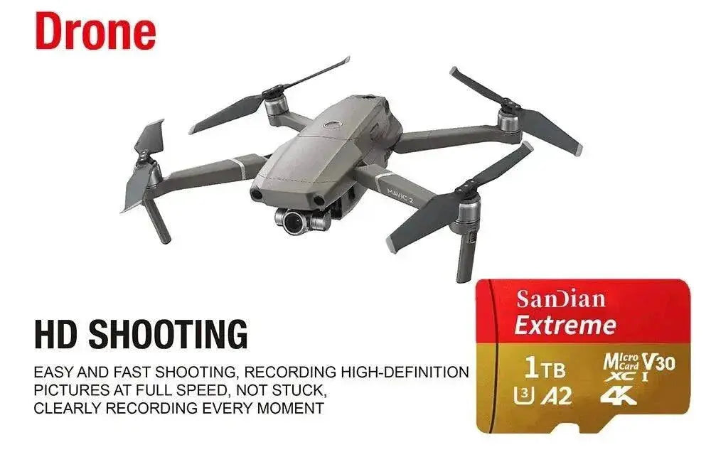 Class 10 mini sd memory card 128GB 512GB micro TF sd card 256GB 256GB 1TB Smart SD/TF cards for Phone/camera Give card reader  Adomoo