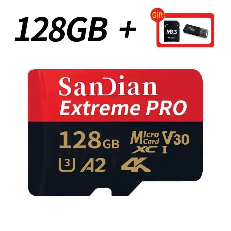 Class 10 mini sd memory card 128GB 512GB micro TF sd card 256GB 256GB 1TB Smart SD/TF cards for Phone/camera Give card reader  Adomoo