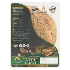 Clay Oven Bakery Garlic & Coriander Naan Breads 360g  Adomoo