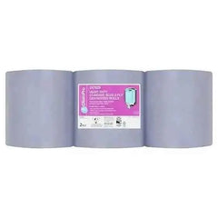 Clean Pro Heavy Duty Standard Blue 2 Ply 6 Centrefeed Rolls  Adomoo