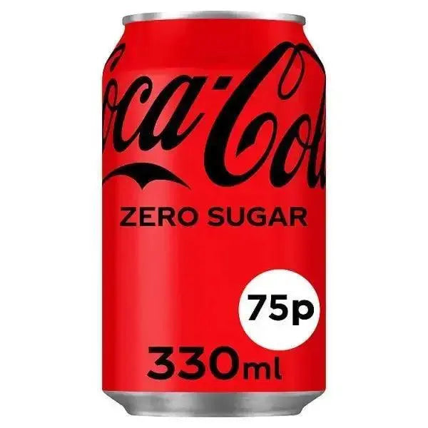 Coca-Cola Zero Sugar 330ml (Case of 24)  Adomoo