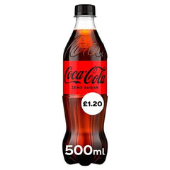 Coca-Cola Zero Sugar 500ml (Case of 12) - Honesty Sales U.K