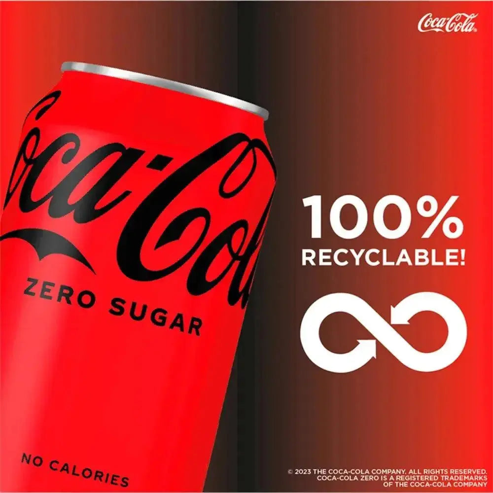 Coca-Cola Zero Sugar 6 x 330ml (Case of 4)  Adomoo