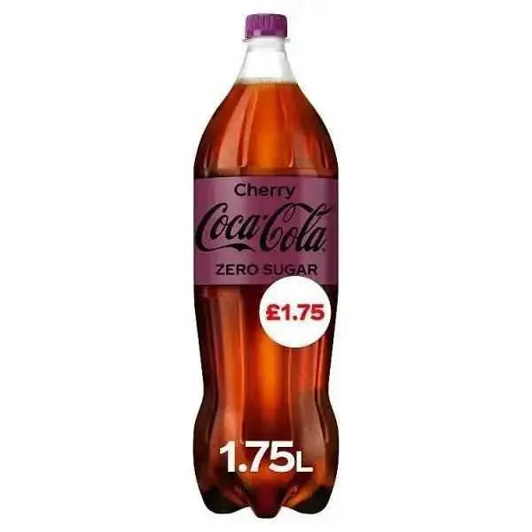 Coca-Cola Zero Sugar Cherry 1.75L (Case of 6)  Adomoo