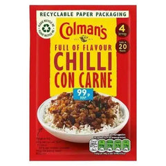 Colman's Chilli Con Carne Recipe Mix 50g (Case of 10)  Adomoo