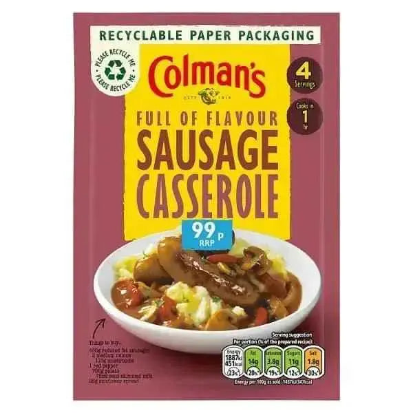 Colman's Sausage Casserole Recipe Mix 39g (Case of 10)  Adomoo