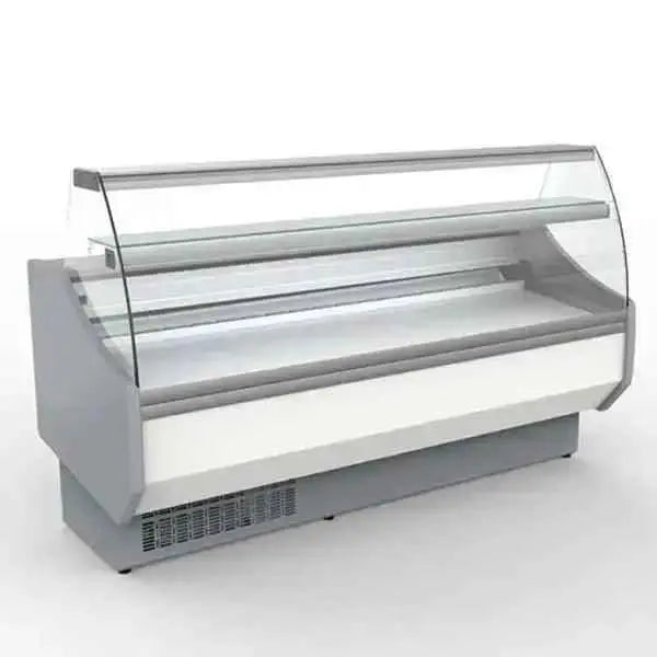 Coreco Refrigerated Curved Glass Serveover 2525mm - CVED-8-25-C  Adomoo