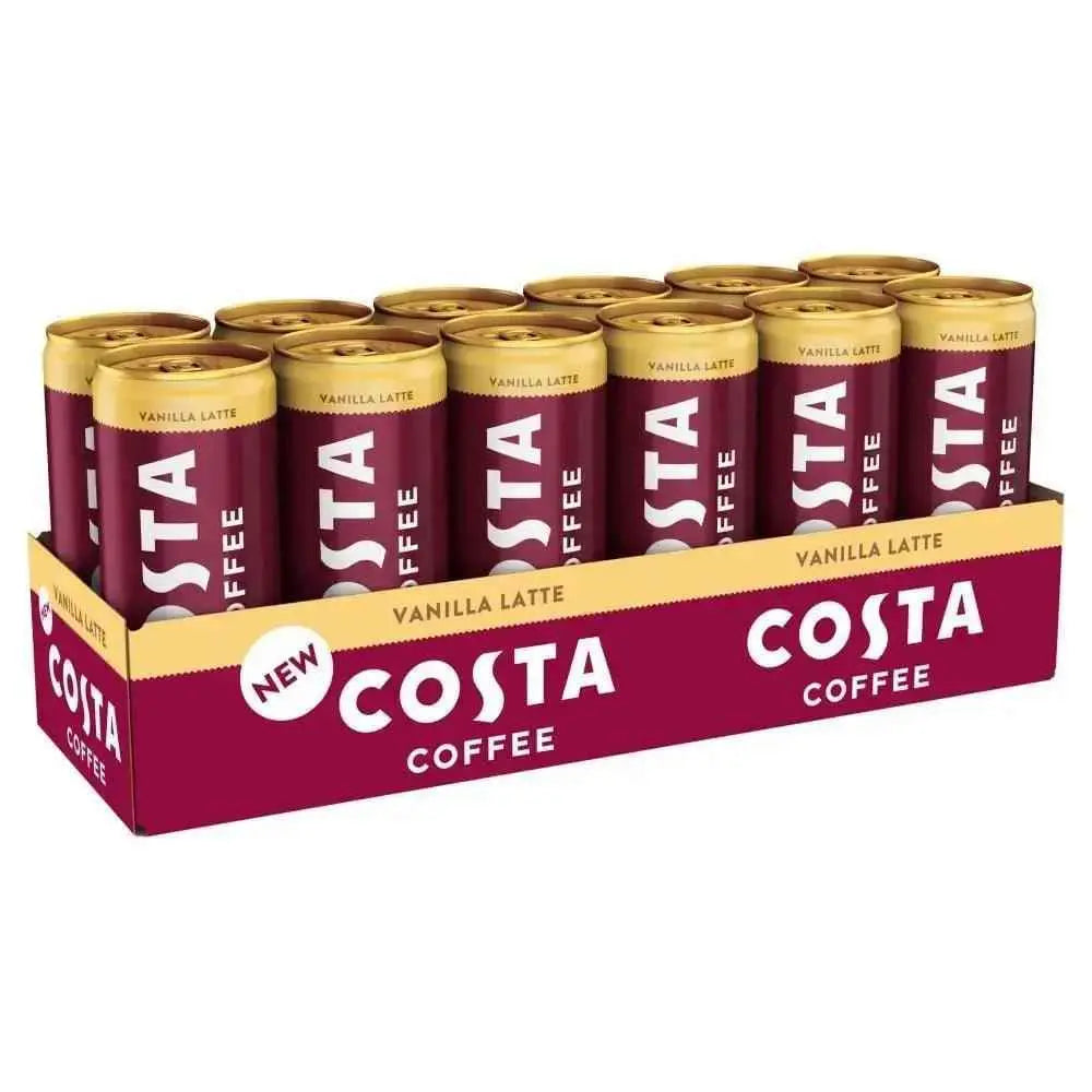 Costa Coffee Vanilla Latte 250ml (Case of 12)  Adomoo