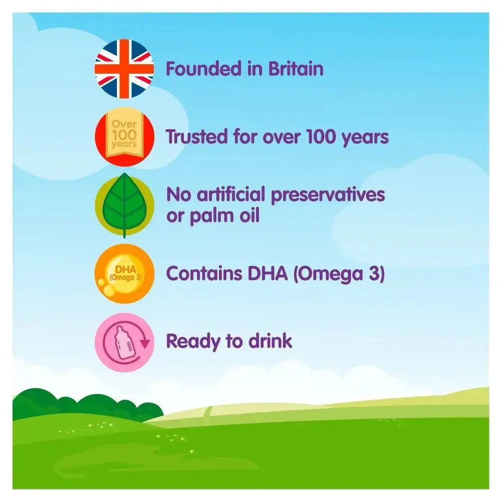 Cow & Gate 2 Follow-On Milk from 6 Months 200ml (Case of 12)  Adomoo