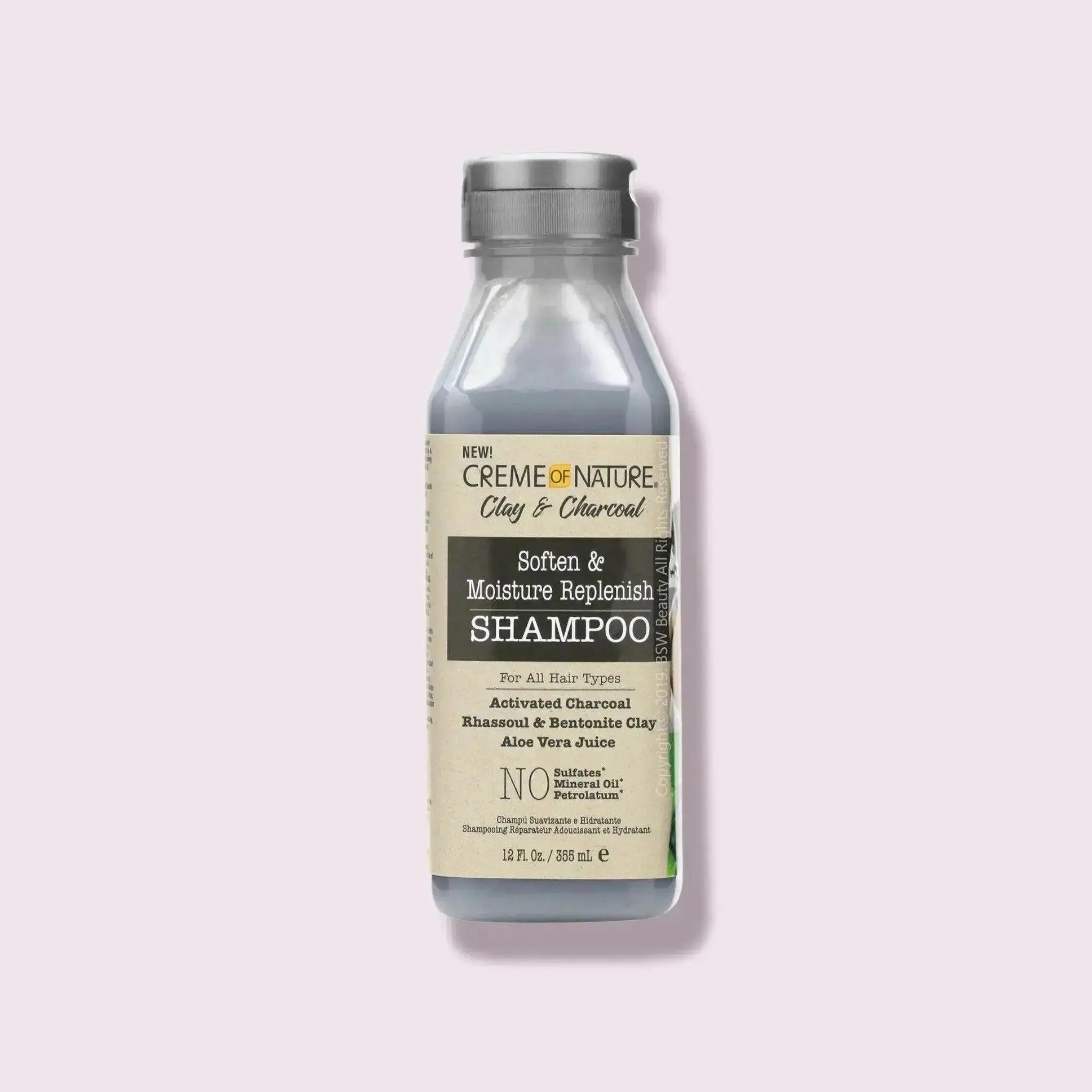 Creme Of Nature Clay and Charcoal Shampoo 12 Ounce (355ml)  Adomoo