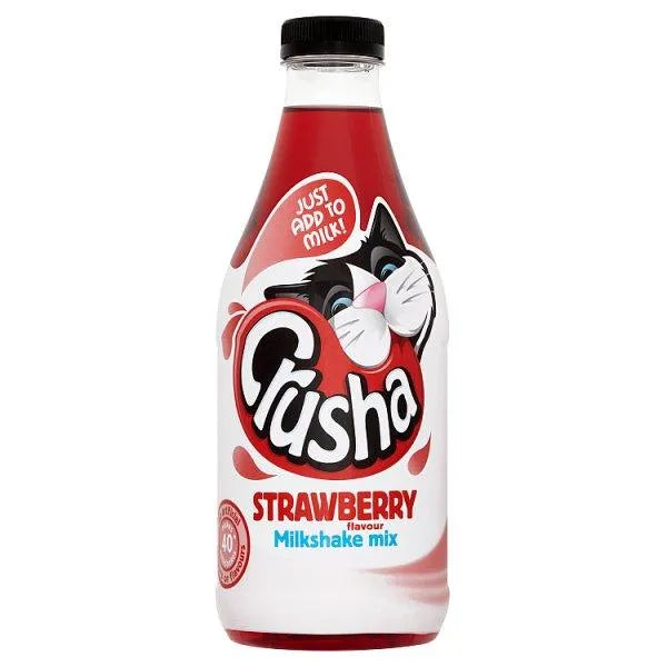 Crusha Milkshake Mix Strawberry Flavour 1 Litre - Honesty Sales U.K