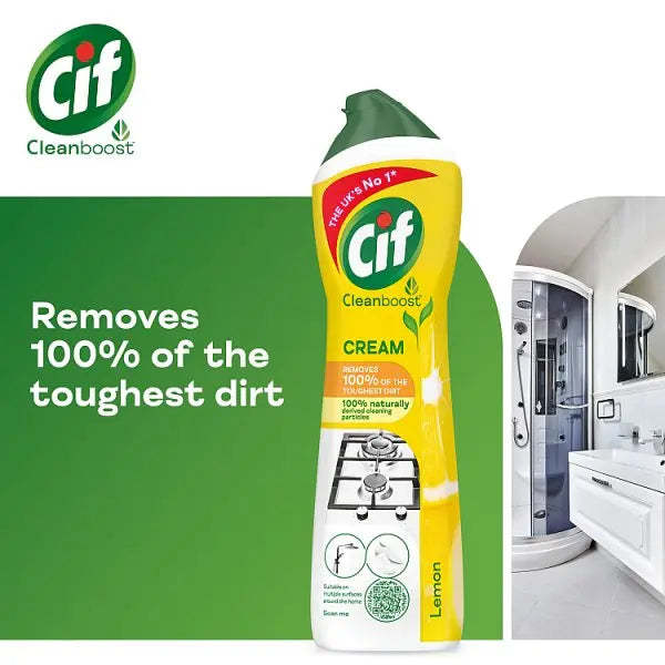 Cif Cream Cleaner Lemon 500 ml (Case of 8)  Adomoo