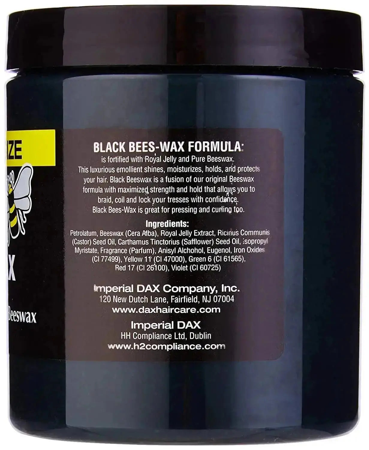 Dax Black Bees - Wax Fortified With Royal Jelly And Pure Beeswax 397g  Adomoo