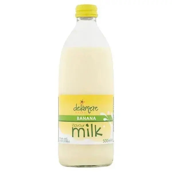 Delamere Dairy Banana Flavour Milk 500ml (Case of 12)  Adomoo
