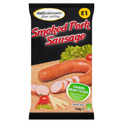 Delicatessen Fine Eating Smoked Pork Sausage 130g  Adomoo