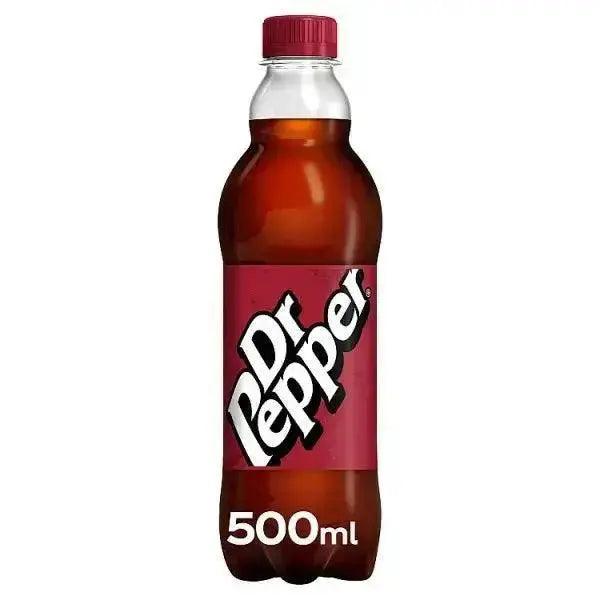 Dr Pepper 500ml (Case of 12) Sparkling Fruit Flavour  Adomoo