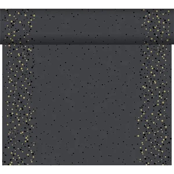 Duni Golden Stardust Black Dunicel Tete a Tete 0.4x24m - Honesty Sales U.K