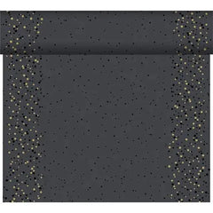 Duni Golden Stardust Black Dunicel Tete a Tete 0.4x24m - Honesty Sales U.K